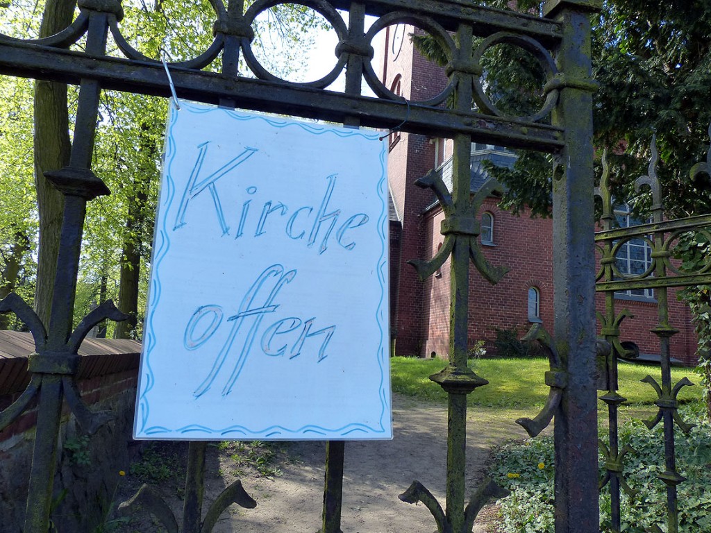 In Marquardt ist die Dorfkirche im Sommer meist geöffnet, Foto: D.Weirauch