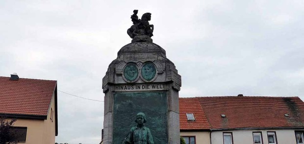 Lutherdenkmal in Mansfeld, Foto Dieter Weirauch