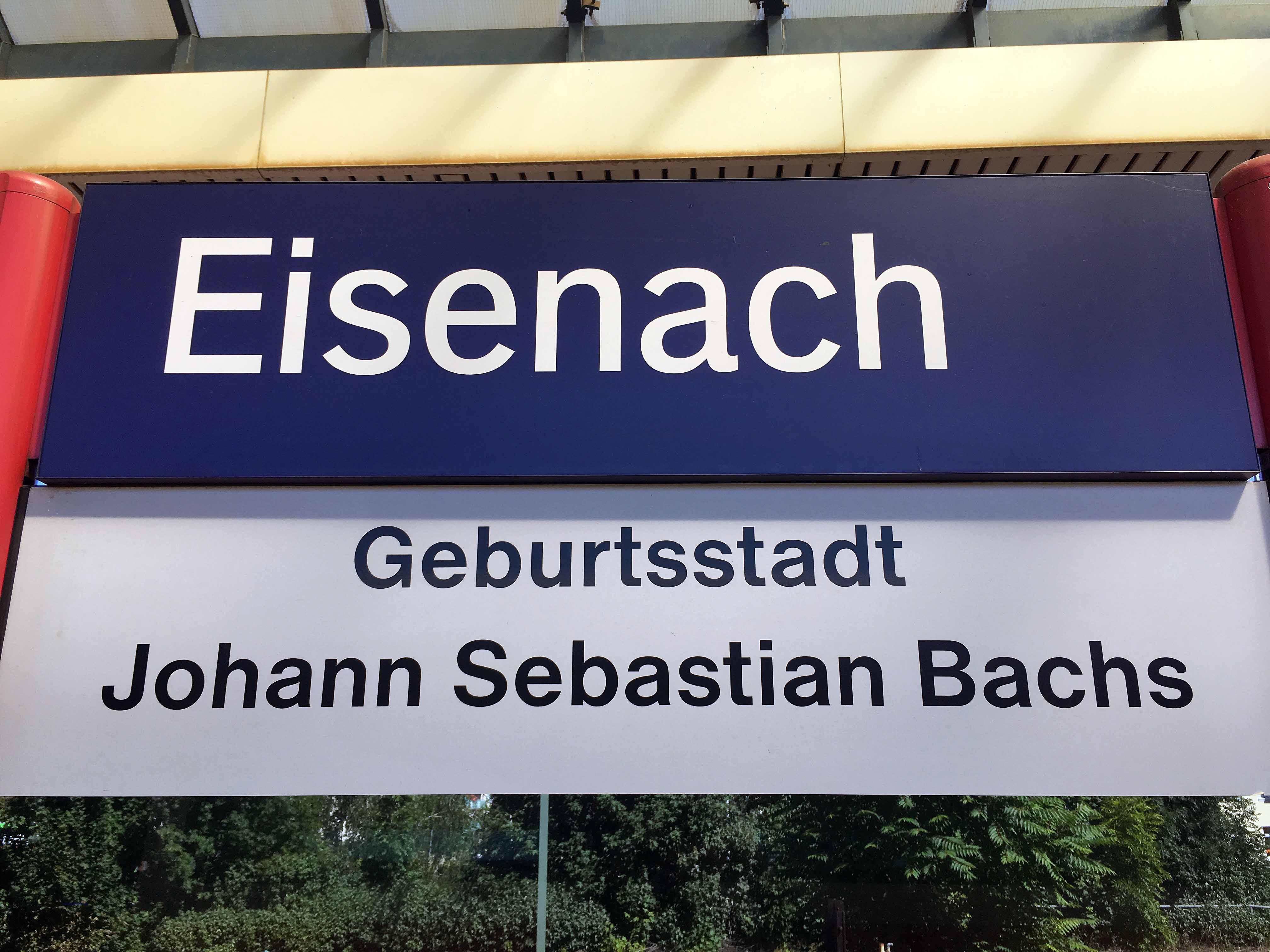 Begrüßung auf dem Bahnhof in Eisenach, Foto: D.Weirauch