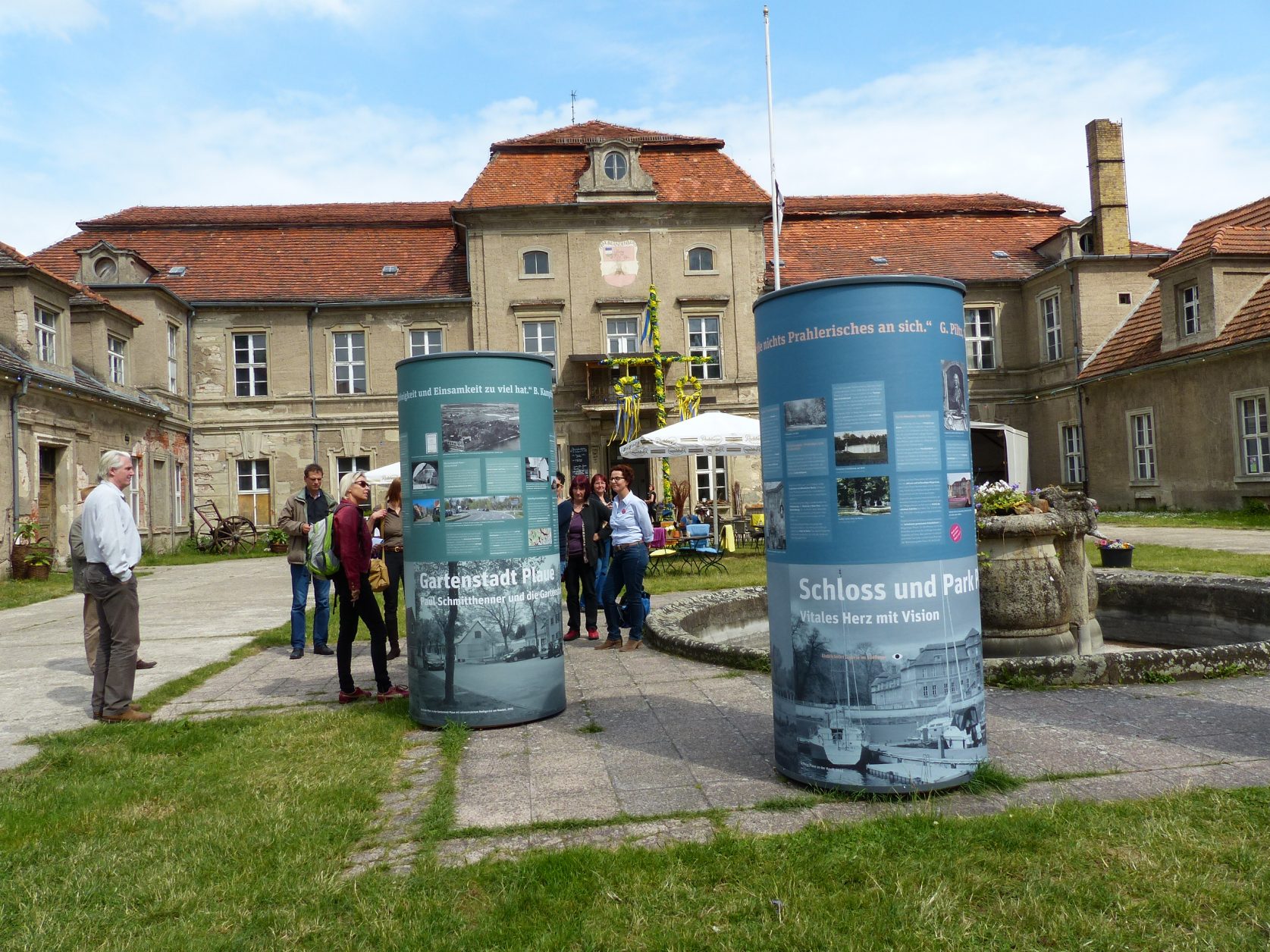 Besuch auf Schloss Plaue im Rahmen einer Kulturland - Exkursion, Foto: Weirauch
