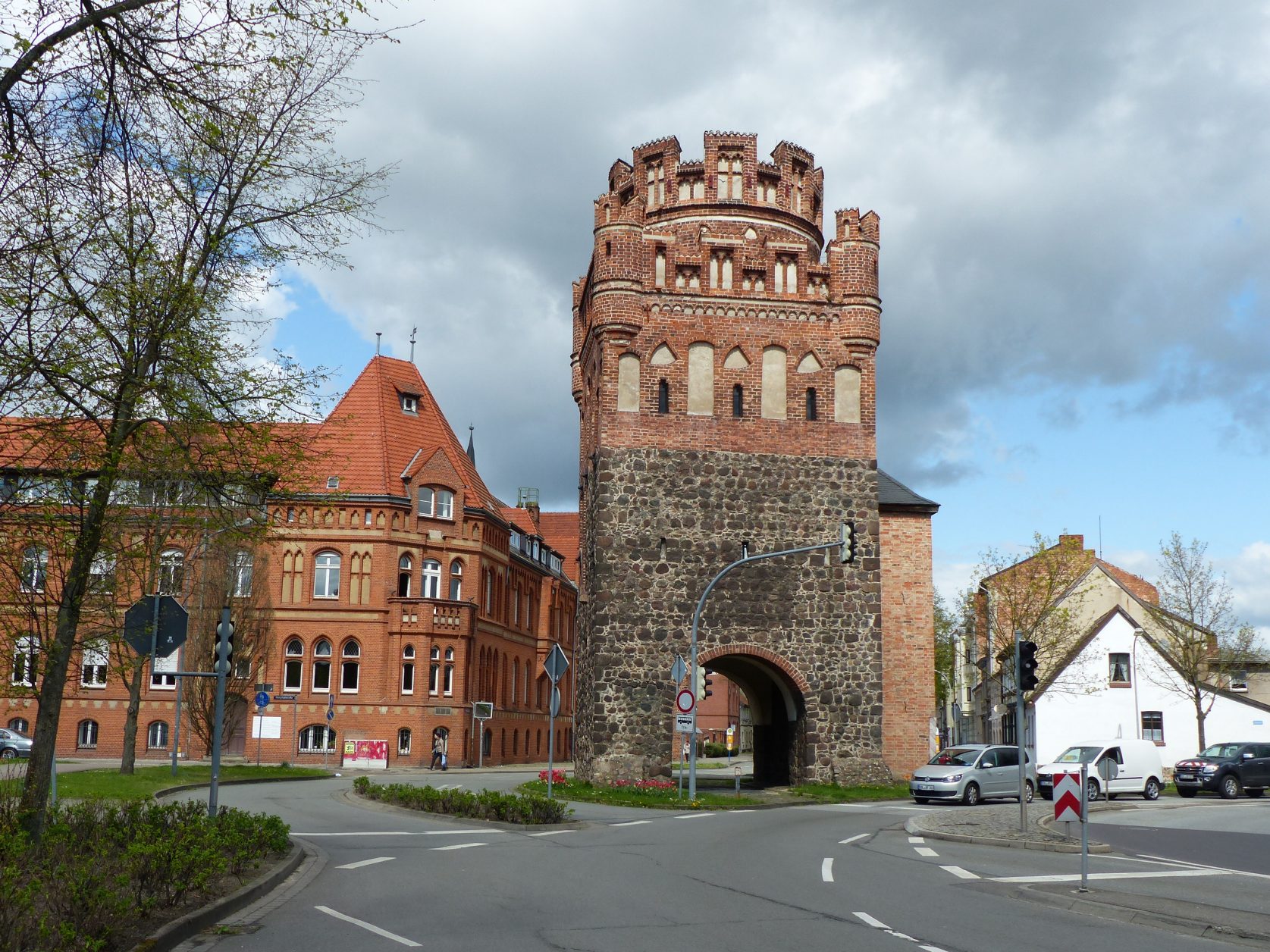 Das Tangermünder Tor in Stendal. Sachsen anhalt