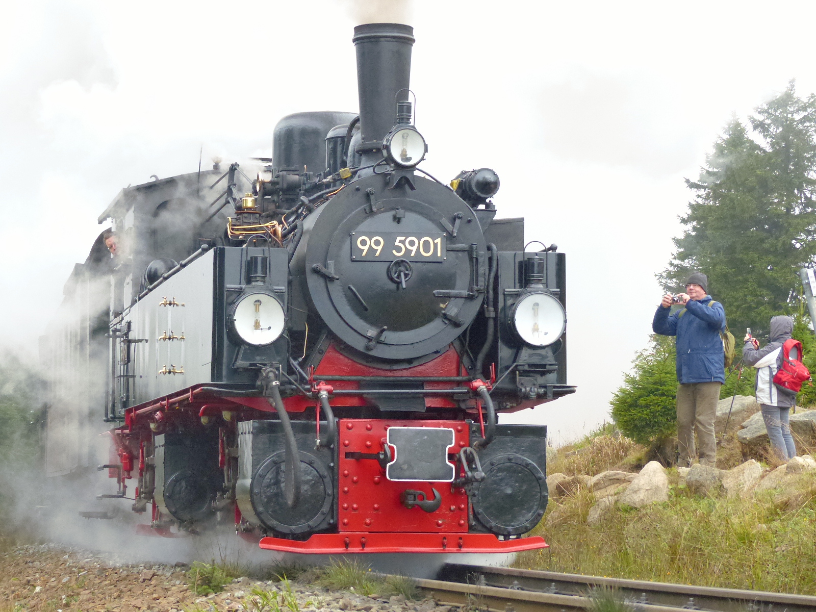 DAMPFLOK Dampflok der HSB Lokomotive Dampflok Schmalspurbahn