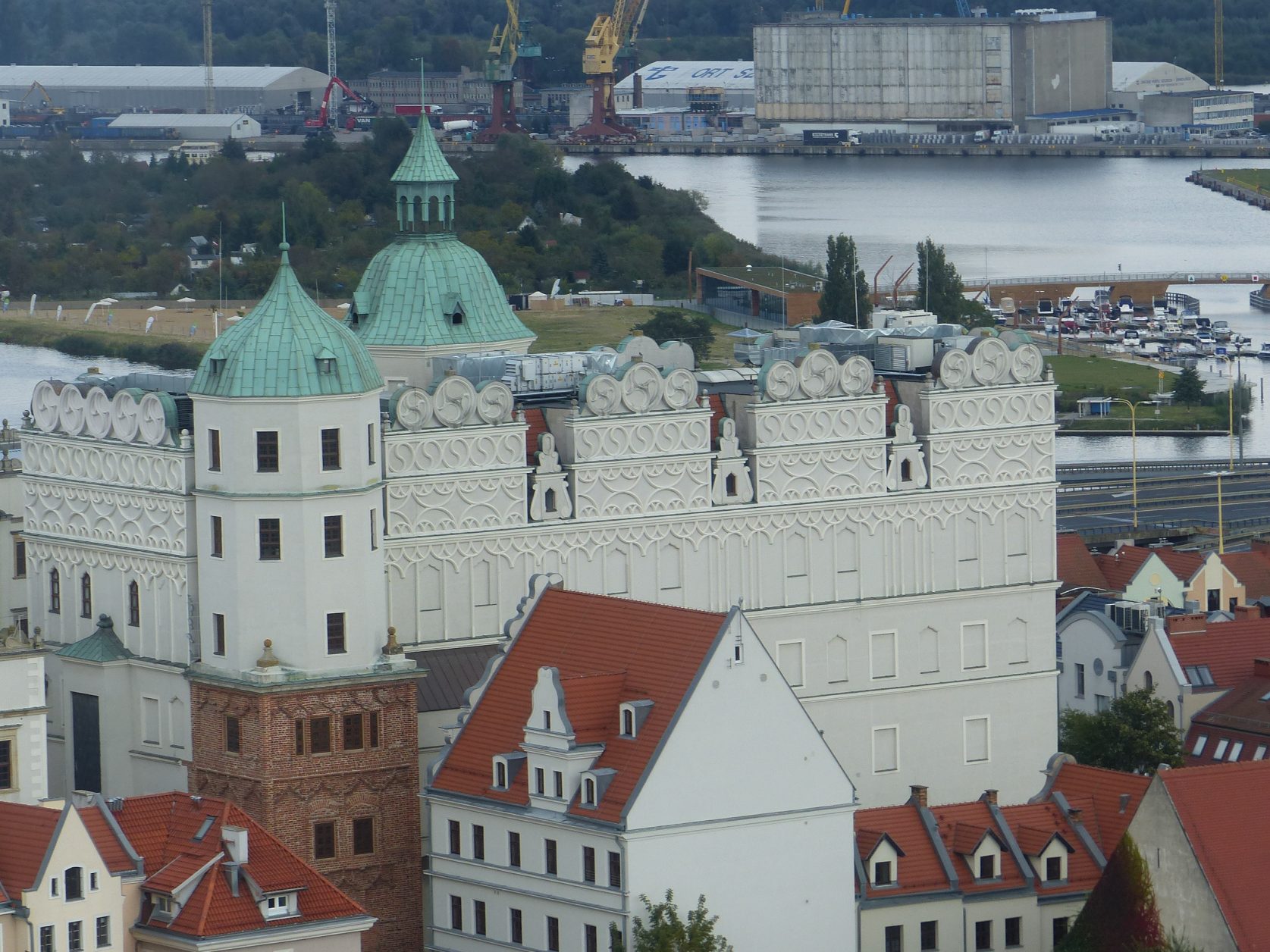 Blick auf das Schloss der Pommerschen Herzöge in Stettin Foto: Weirauch