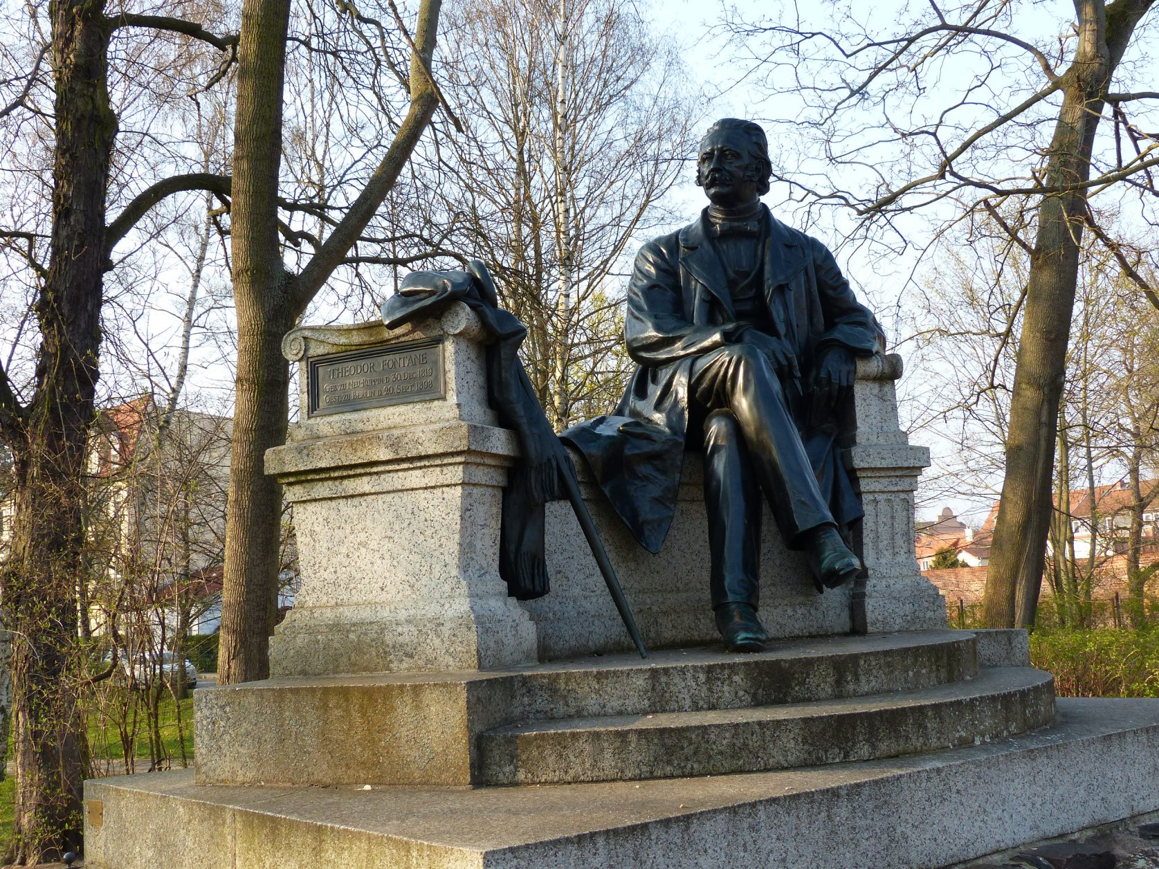 Hier das Denkmal Theodor Fontane in Neuruppin, Foto: D.Weirauch