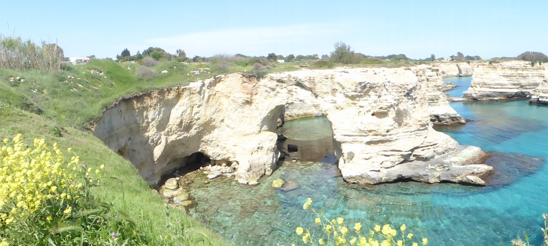 Apulien Castro Italien Salento Panorama