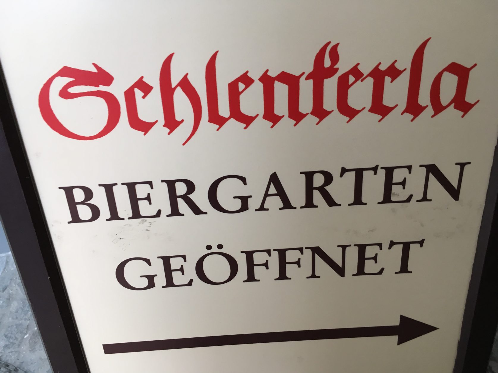 Hier geht es zum Biergarten von Schlenkerla in Bamberg Ffoto: Weirauch