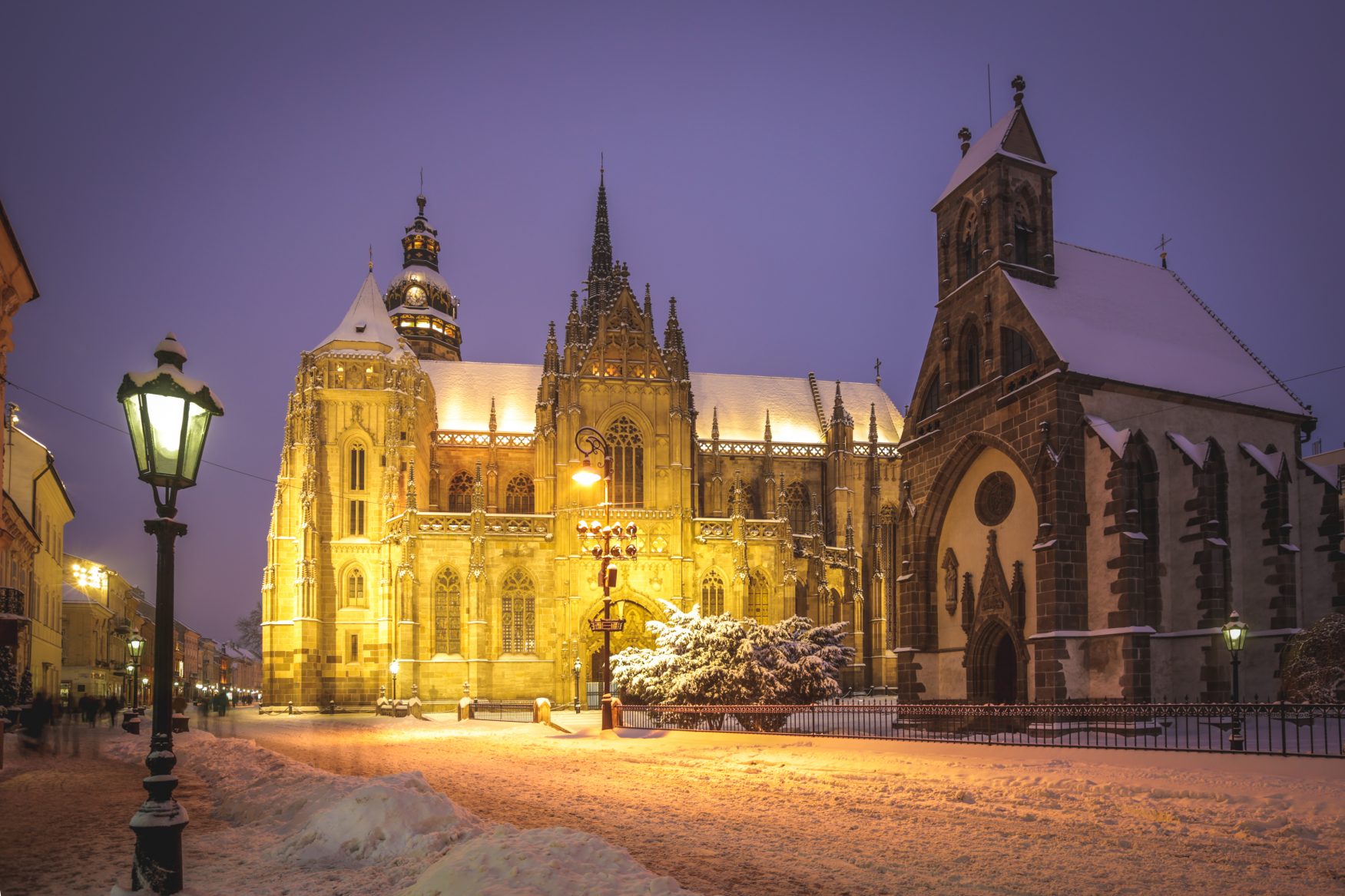 Košice - Kathedrale im Winter - Kopie