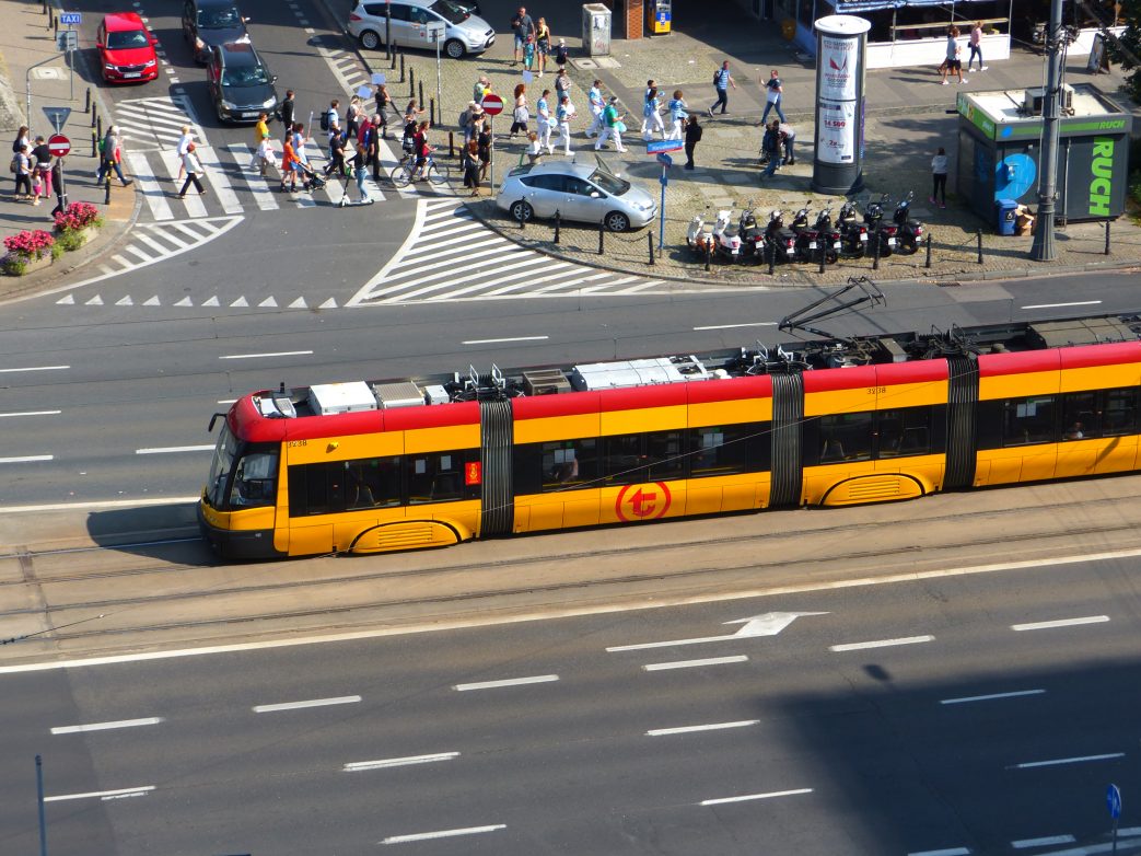 Warschau Polen Straßenbahn Polen