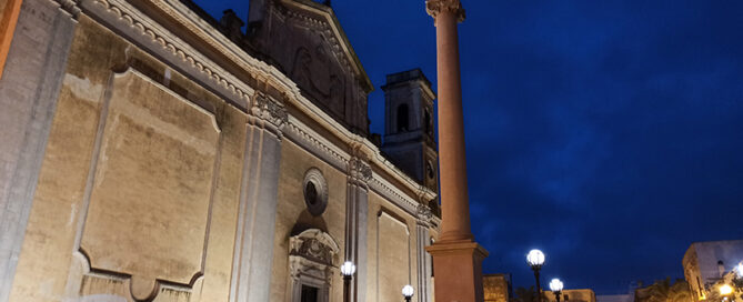 Die Hauptkirche von Salve im Salento