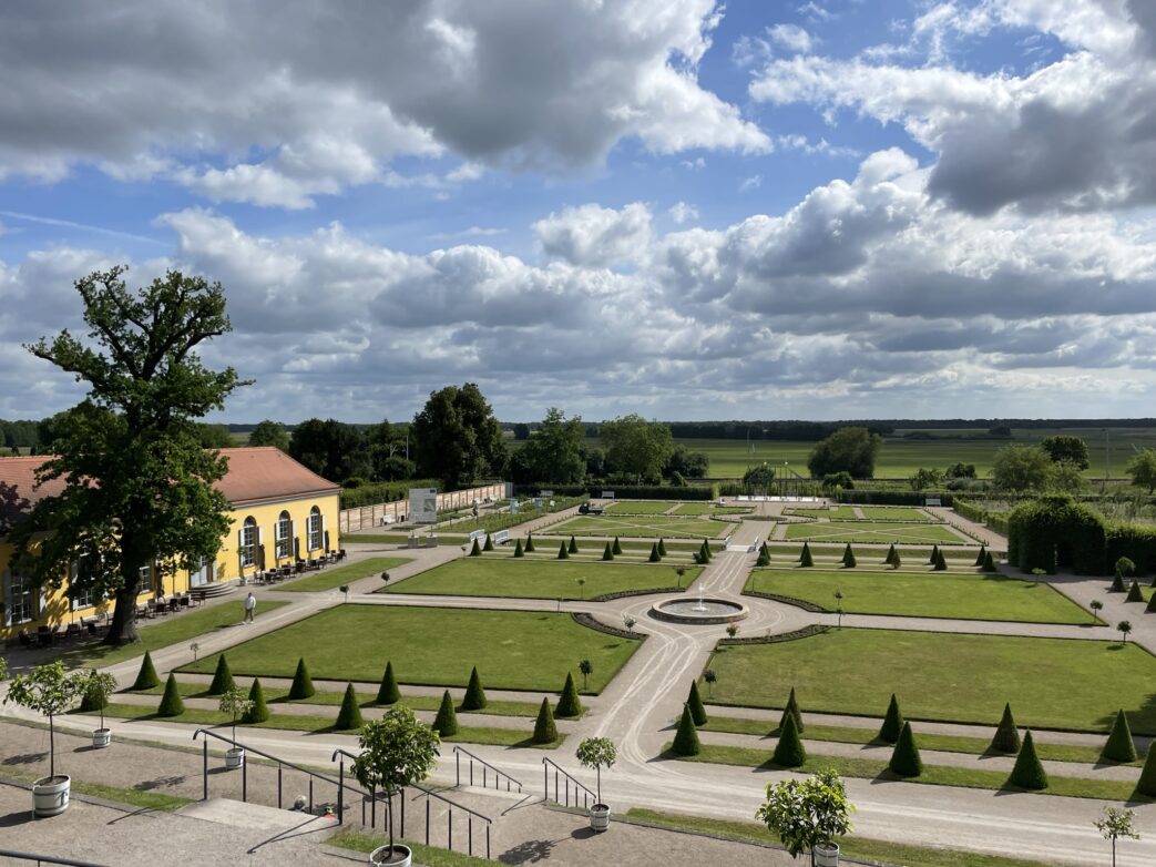 Blick auf Brandenburgs einzig erhaltener barocke Parkanlage