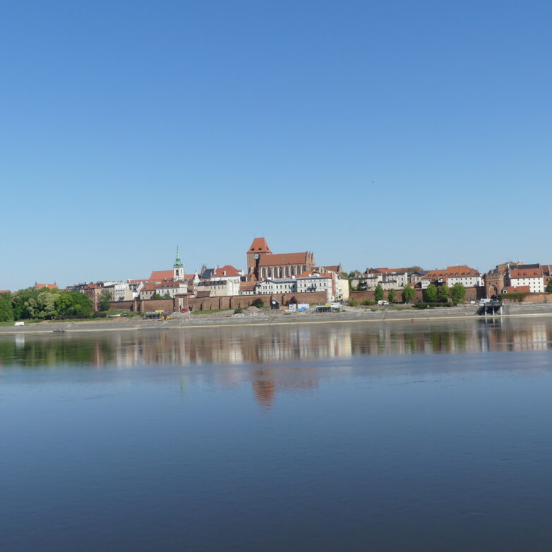 Blick auf die Altstadt von Torun im Juni 2023