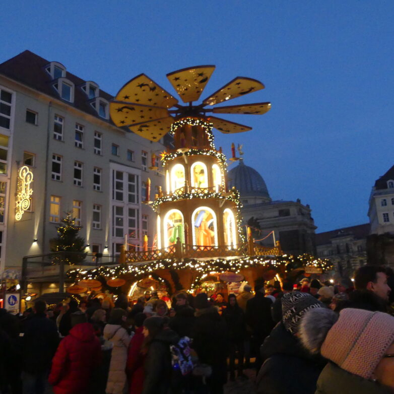 Frauenkirche Dresden.Sachsen.Weihnachten