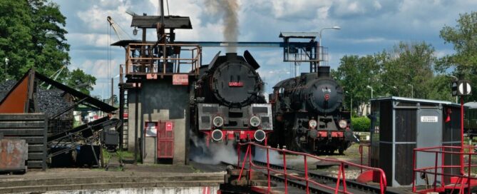 Dampflokoparade wolsztyn Bahnhof Wolsztyn Eisenbahn