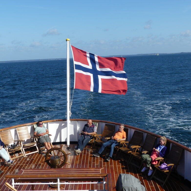 Relaxen während der Fahrt auf MS Nordstjernen