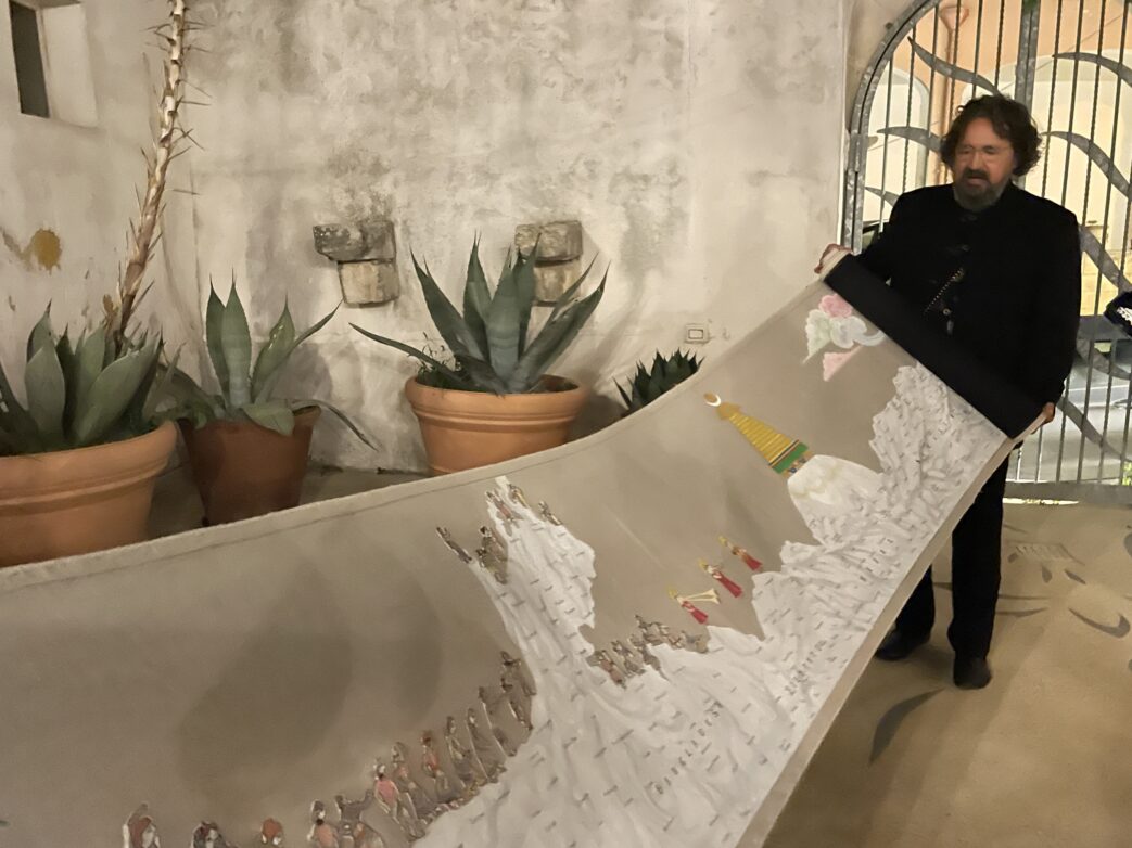 Apulien.Borgagne Kunstwerk künstler