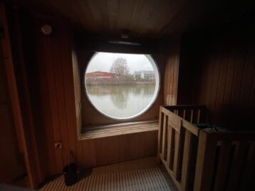 Blick ausder Sauna MS Belvedere nicko cruises