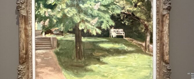 Max Liebermann Gartenbank unter dem Kastanienbaum, 1916, Privatsammlkung