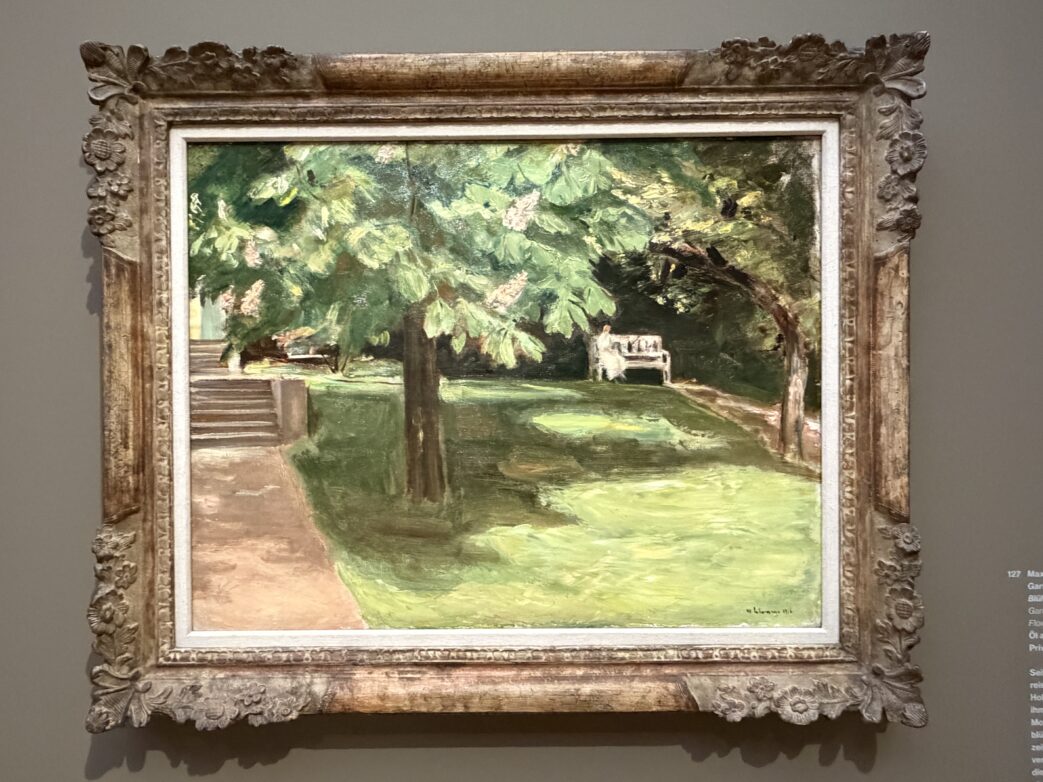 Max Liebermann Gartenbank unter dem Kastanienbaum, 1916, Privatsammlkung