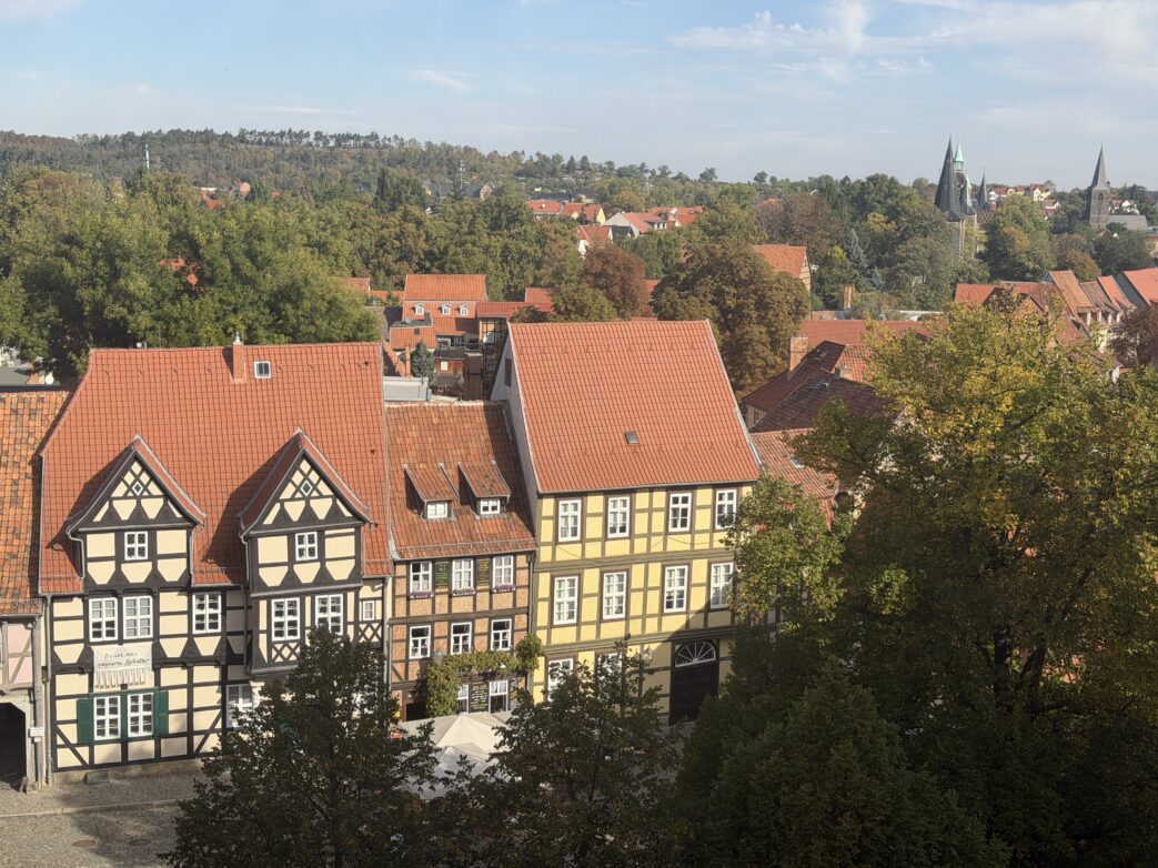 Blick über Quedlinburg vom Schlossberg aus